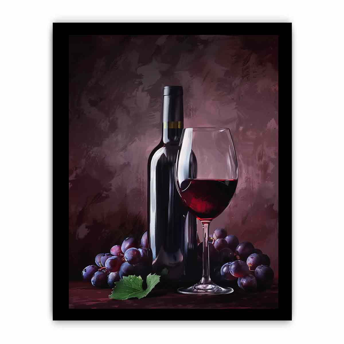 Red Wine Framed Print-2