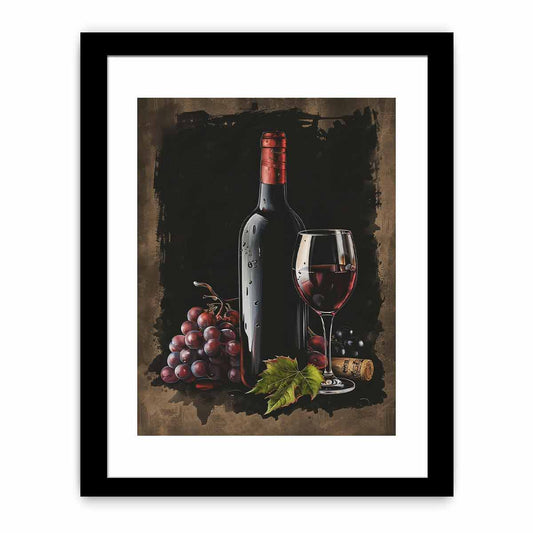 Red Wine Frame Print-0