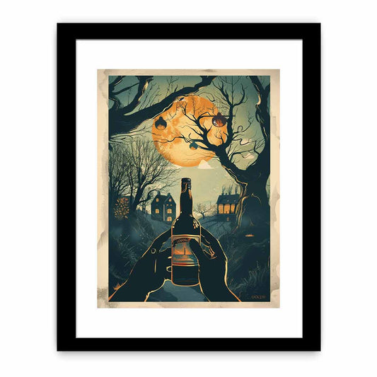 Moonlight Wine Framed Print-0