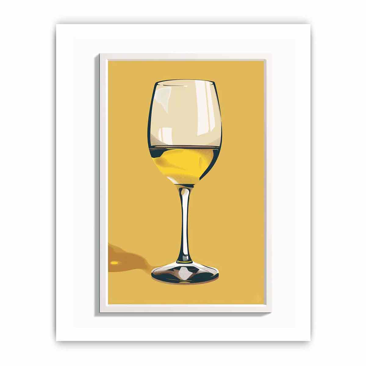 White Wine Framed Print-3