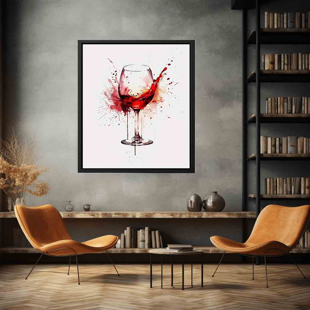 Red wine Splash Framed Print-4