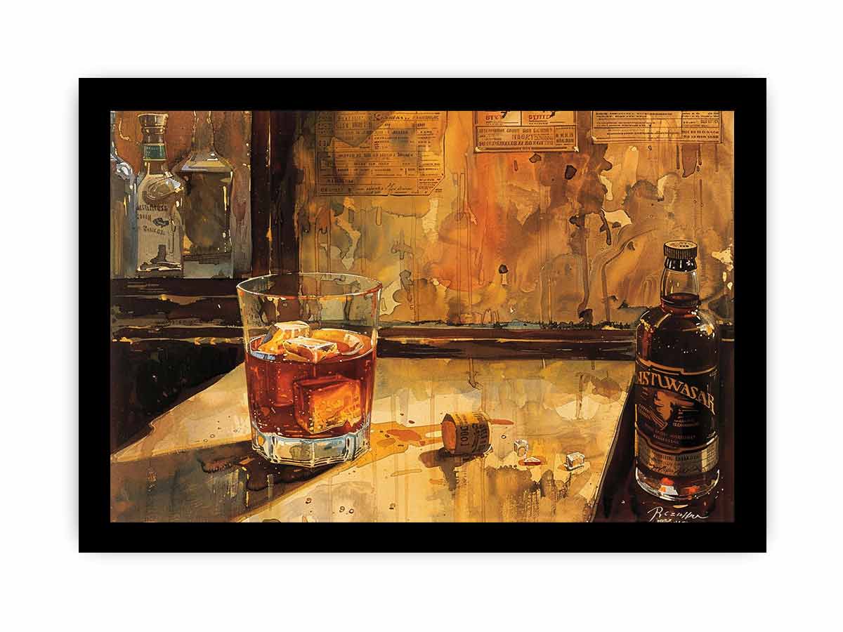 Vintage whiskey Framed Print 2-2