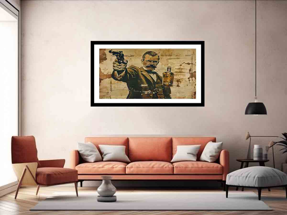 Vintage whiskey Wall Art-4