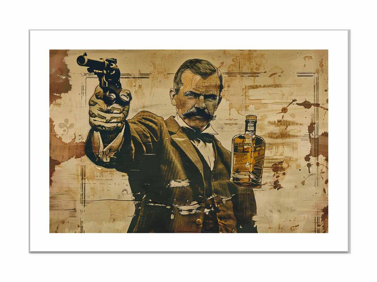 Vintage whiskey Wall Art-3