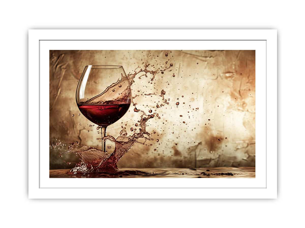 Wine Splash Framed Print-1