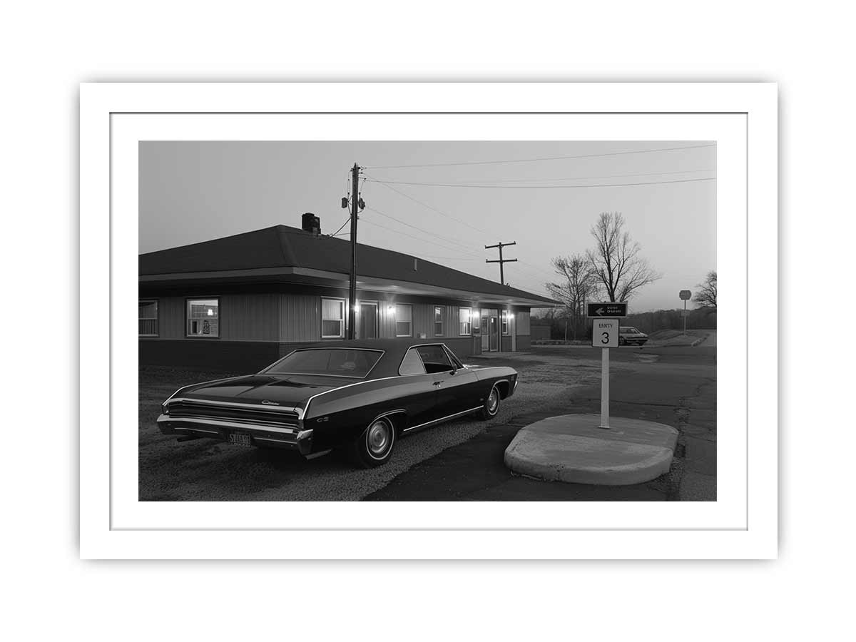 Country Motel  Framed Print-1