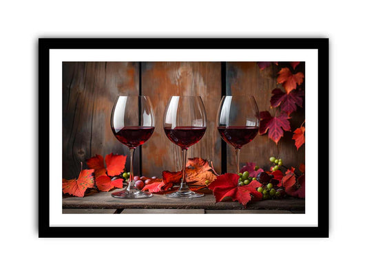 Red wine Frame print-0