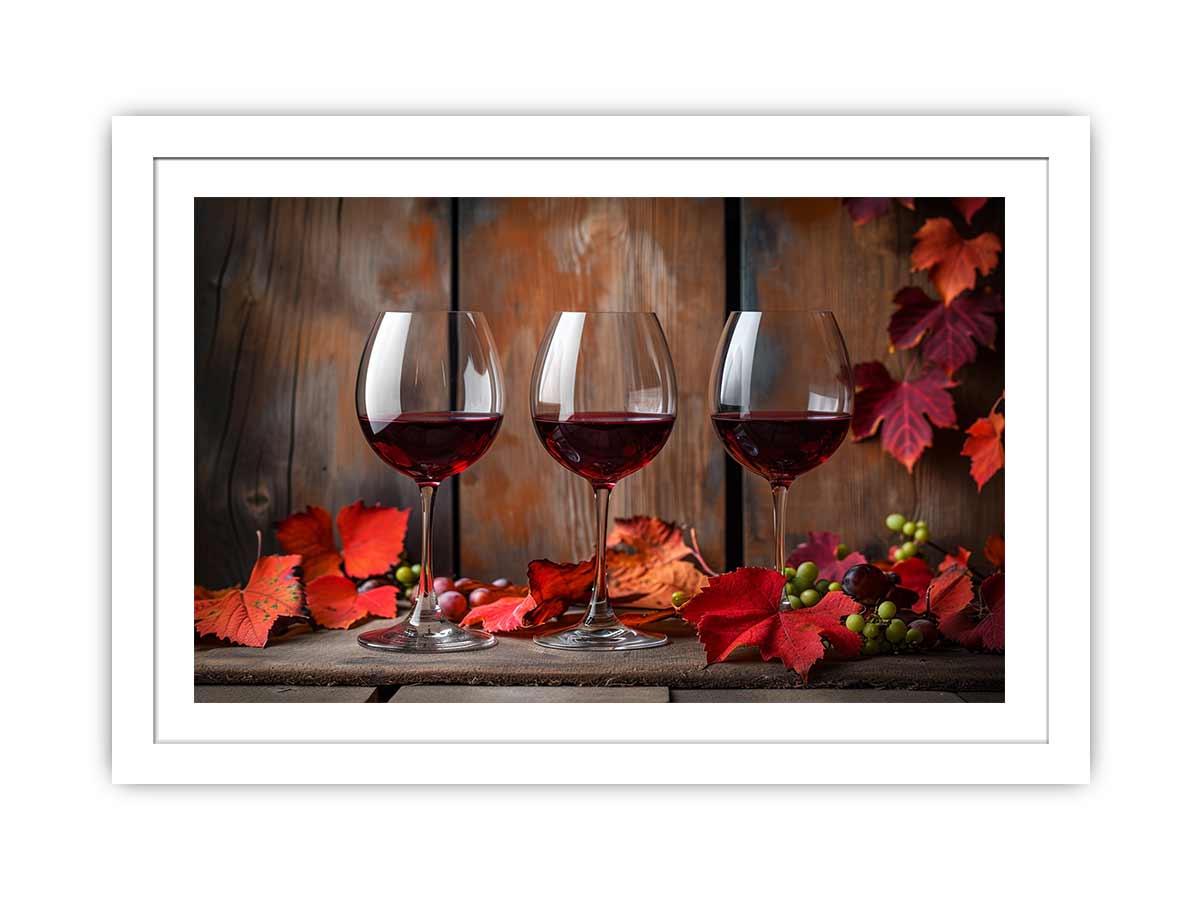 Red wine Frame print-1