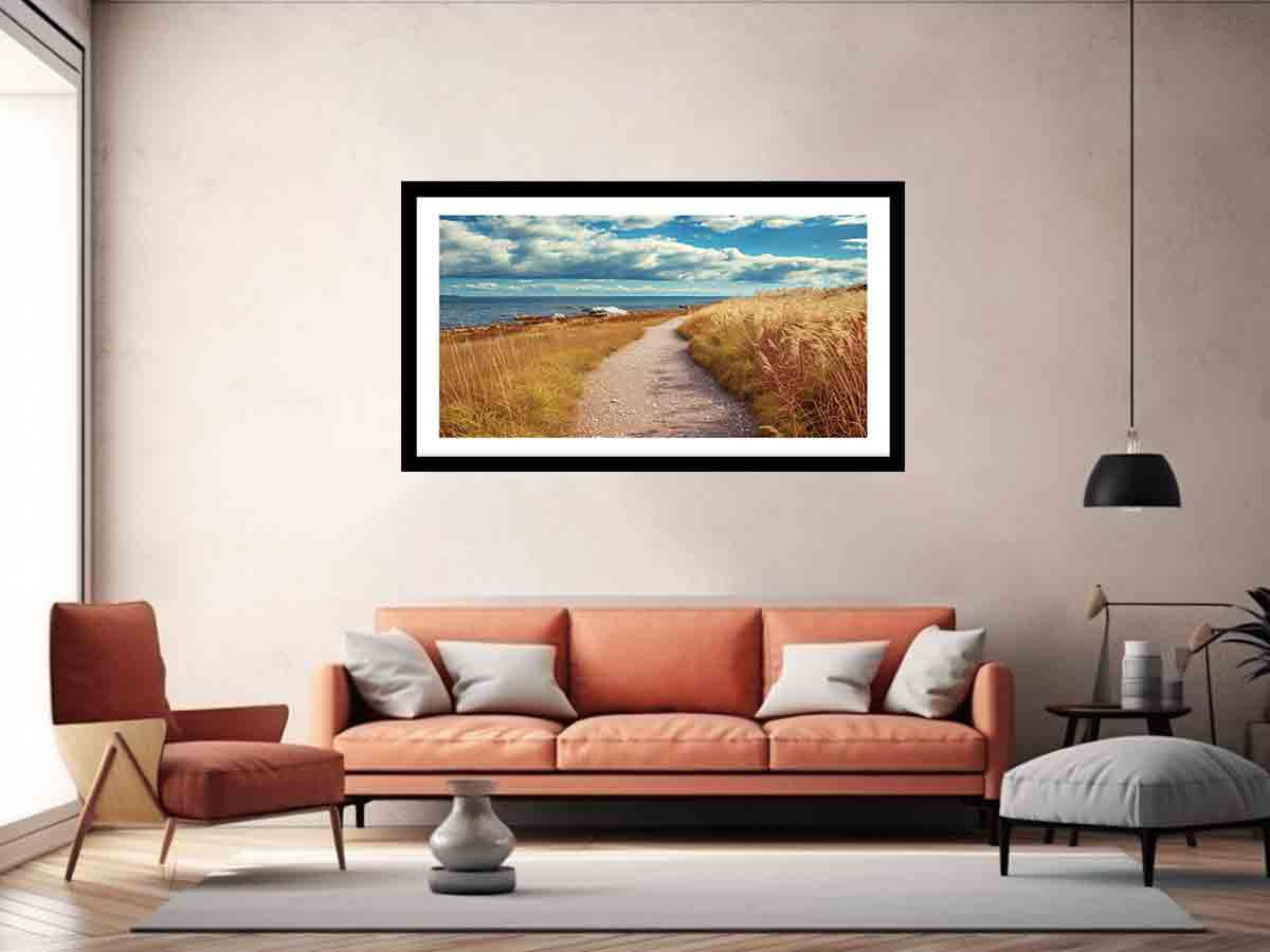 Beach Path Framed Print-4