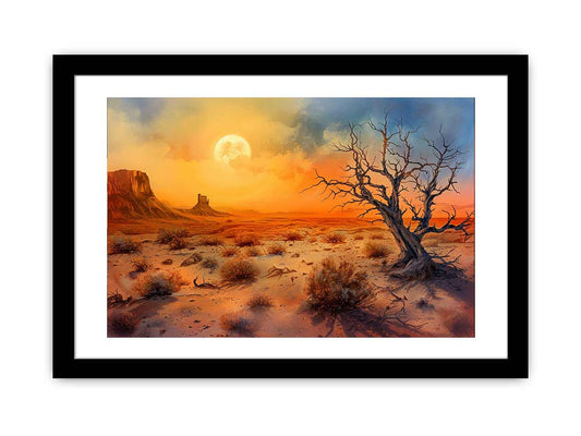 Desert Sun Art Framed Print-0