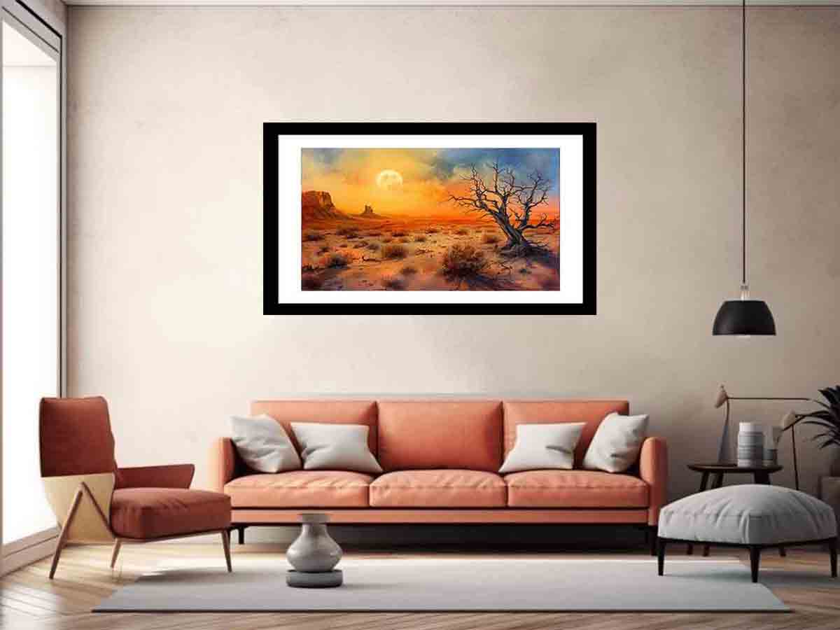 Desert Sun Art Framed Print-4