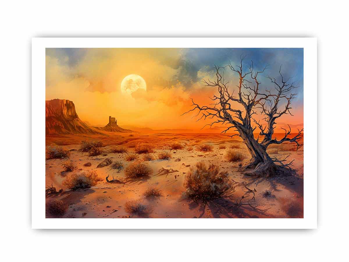 Desert Sun Art Framed Print-3