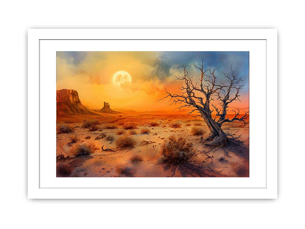 Desert Sun Art Framed Print-1