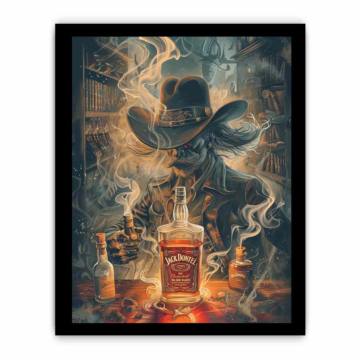 vintage whiskey Framed Print-2