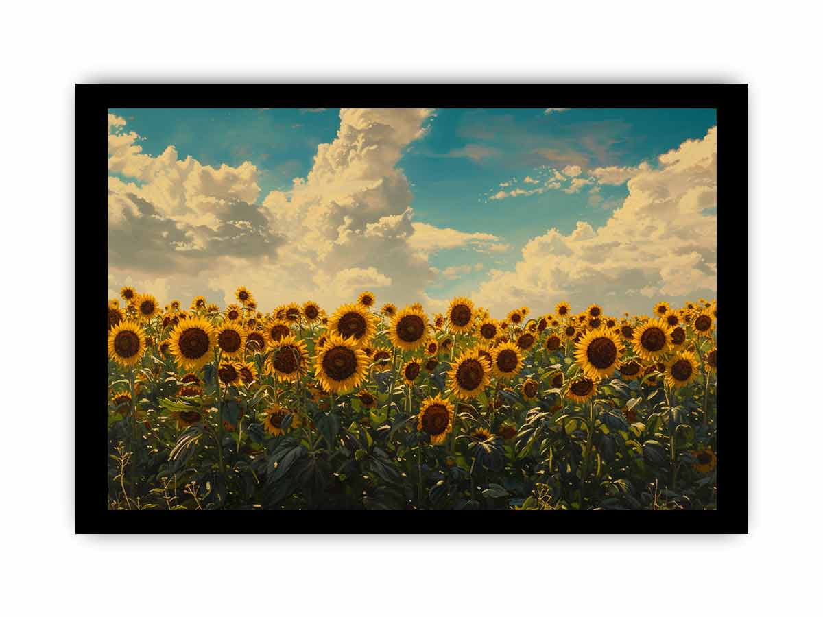 Summar Sunflower Framed Print-2