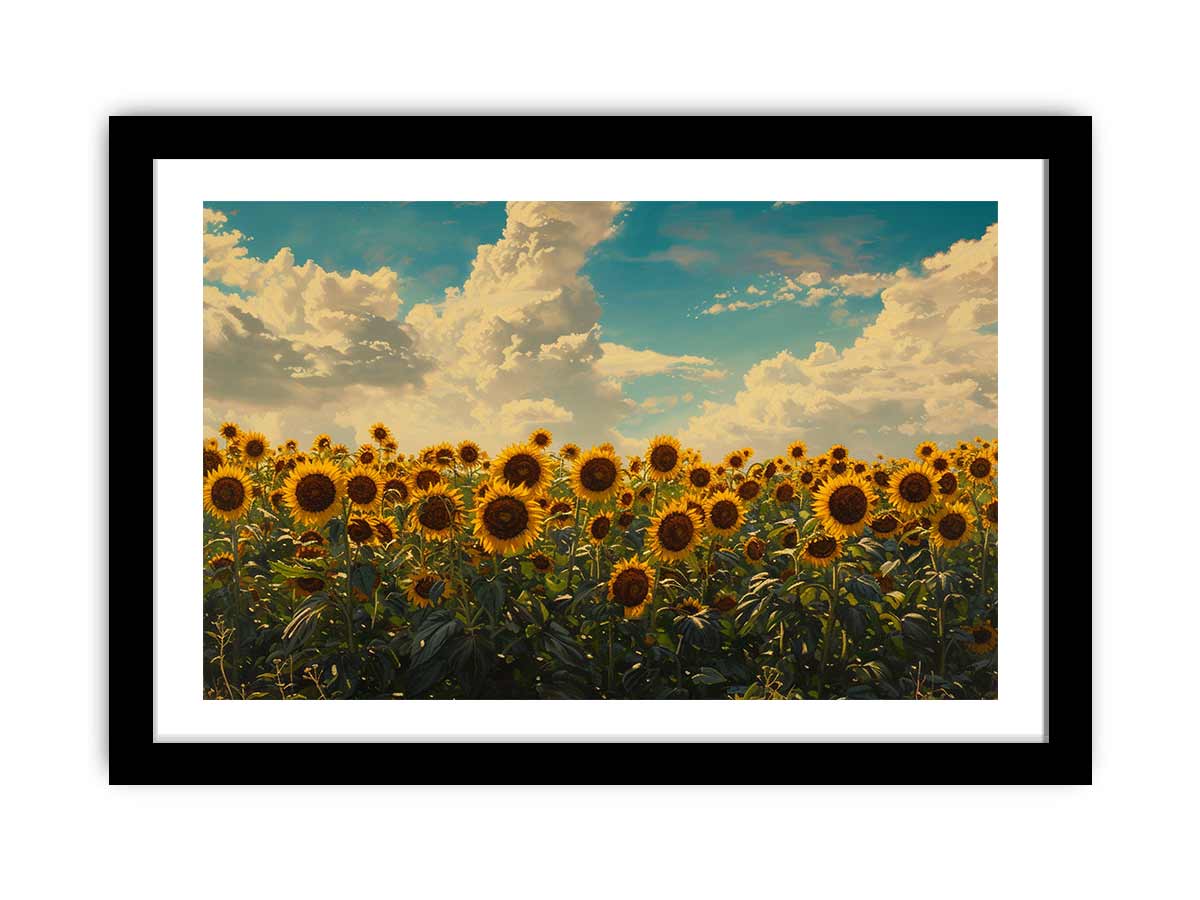 Summar Sunflower Framed Print-0