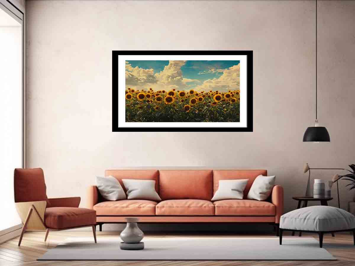 Summar Sunflower Framed Print-4