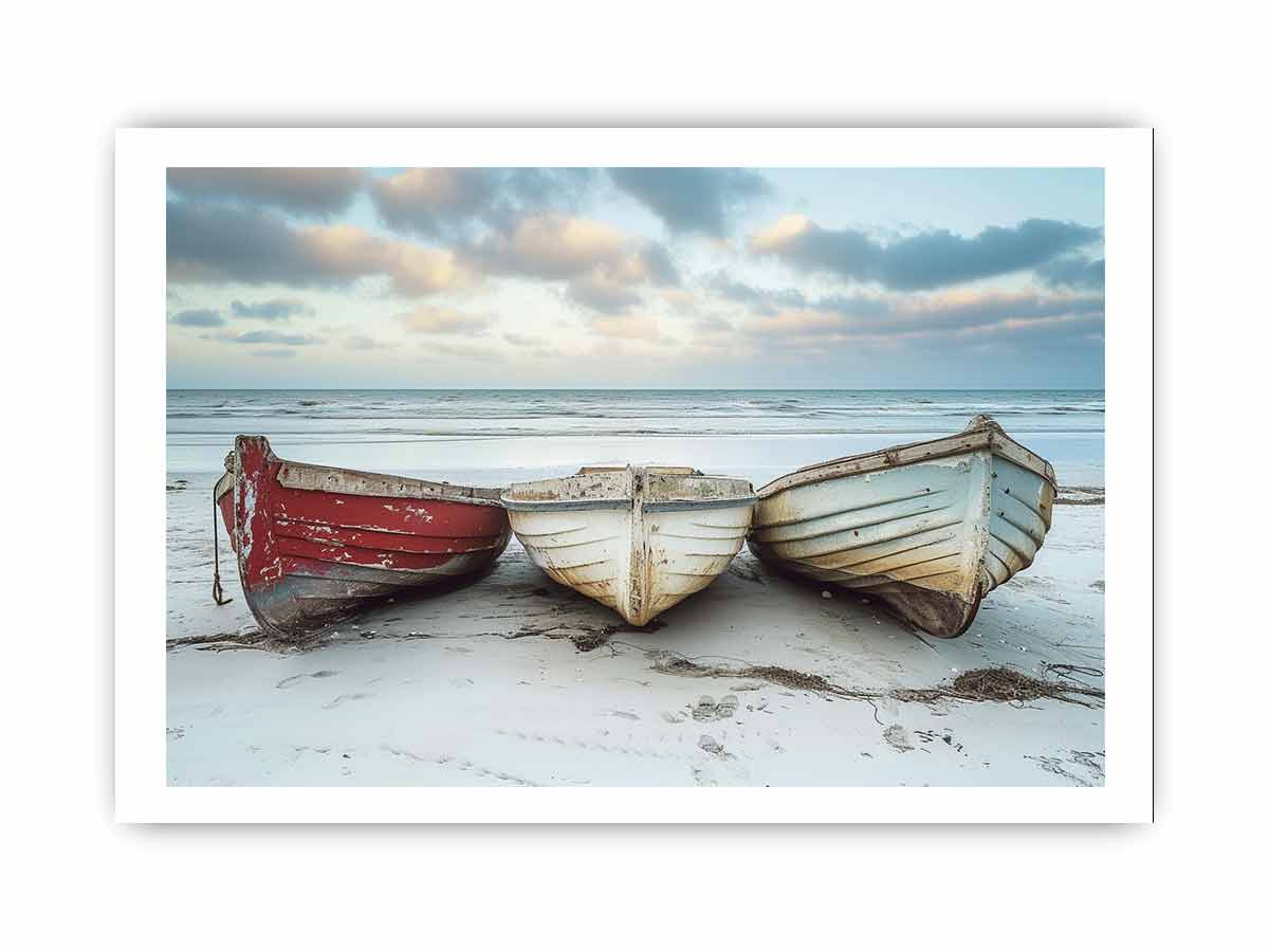 Three Boats  Framed print-3