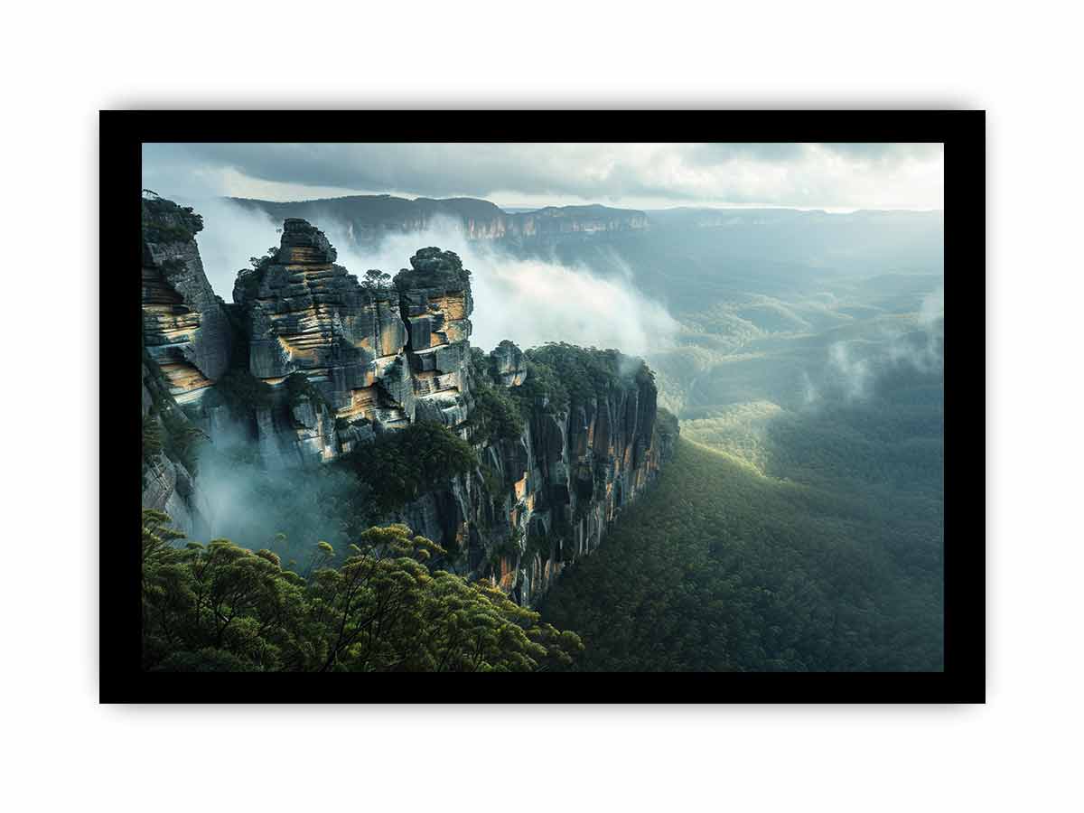 Blue Mountians Sydney Framed Print-2