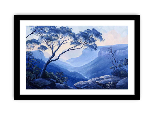 Blue Mountians Framed Print-0