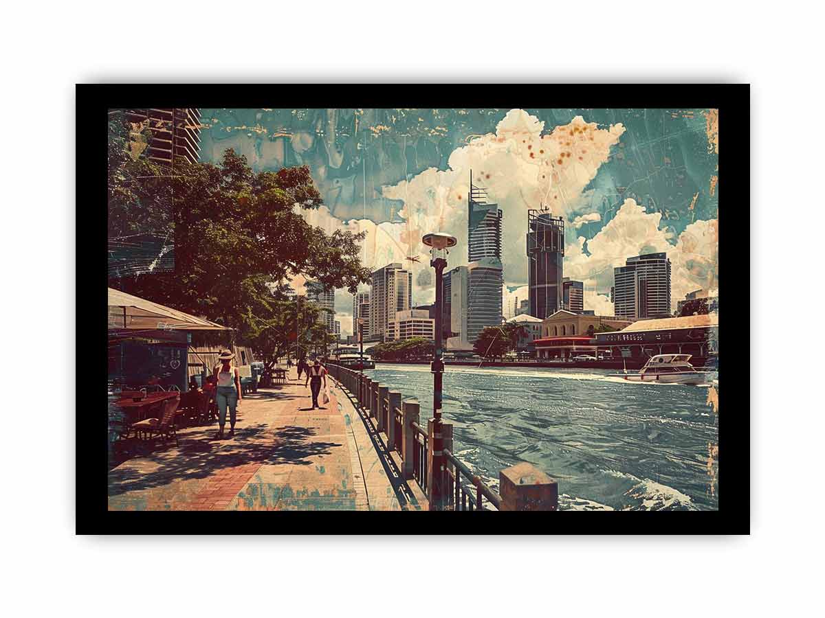 Brisbane City Vintage Art-2