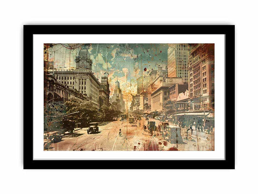 Brisbane City Vintage Print-0