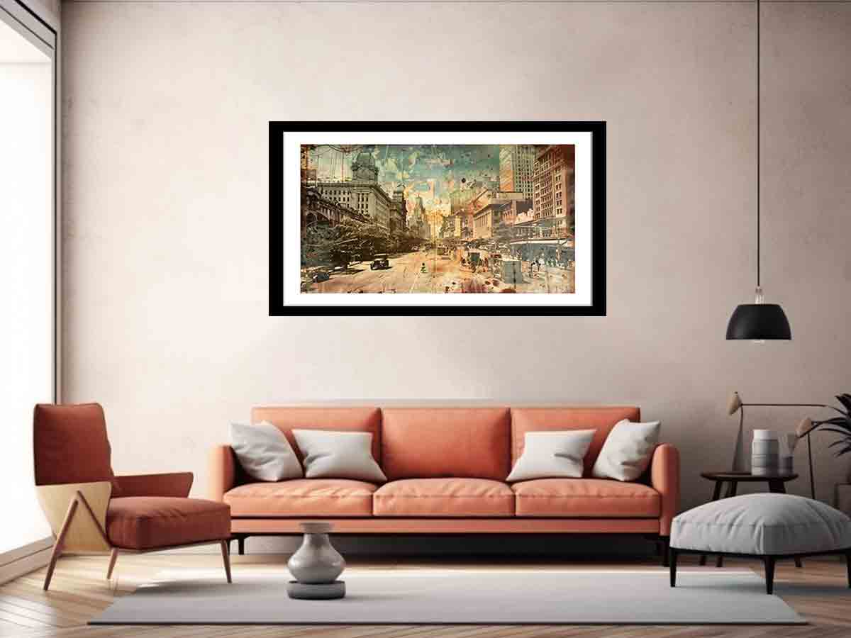 Brisbane City Vintage Print-4