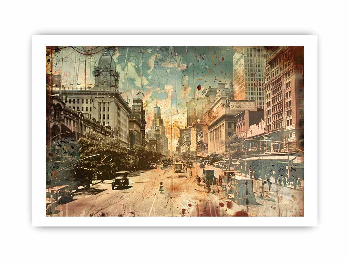 Brisbane City Vintage Print-3