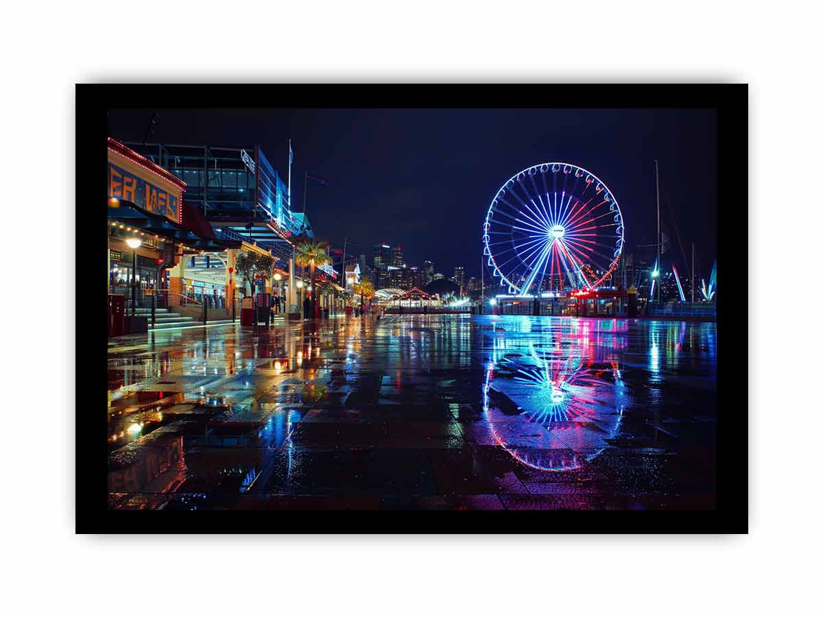 Darling Harbour Night Print-2