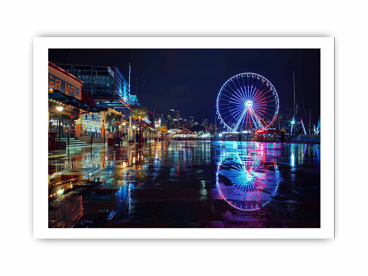 Darling Harbour Night Print-3