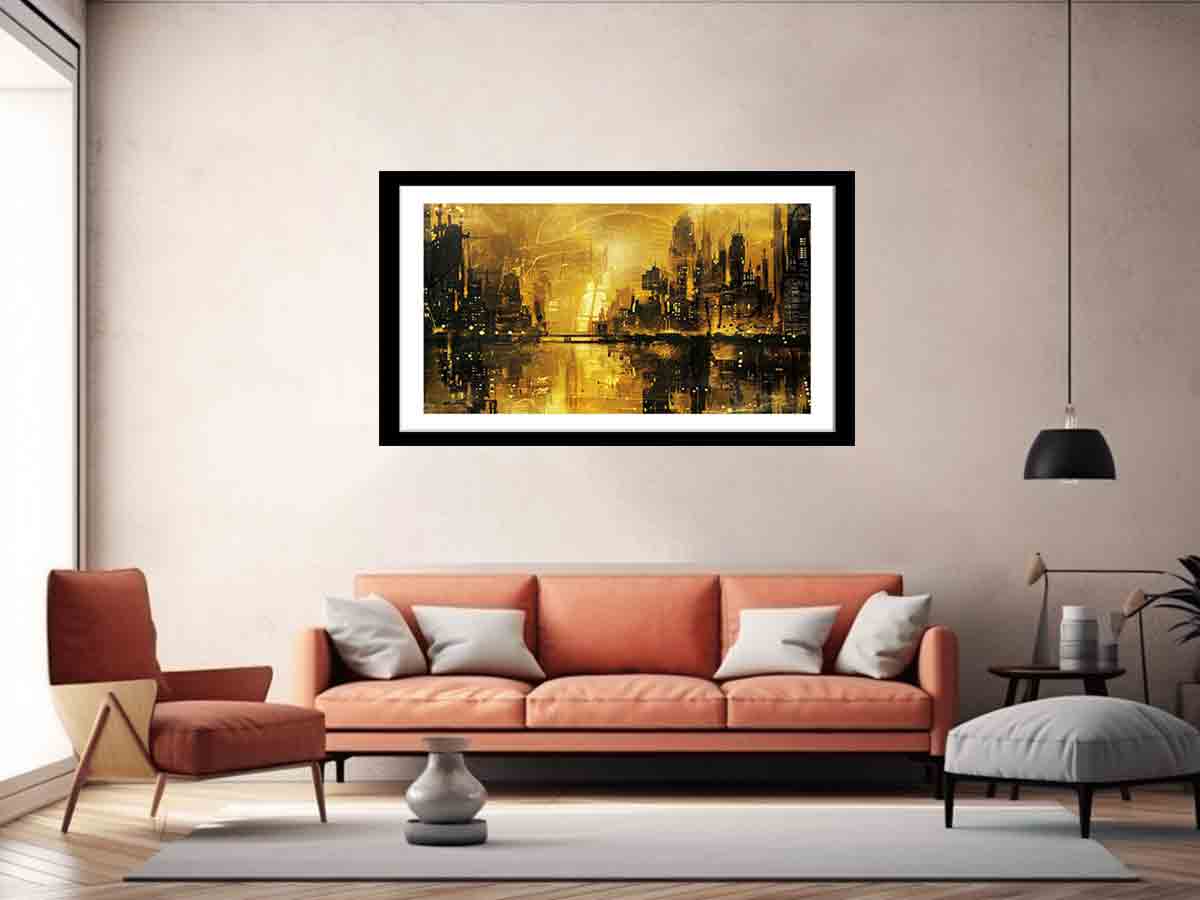 Gold Coast City Art Framed Print-4