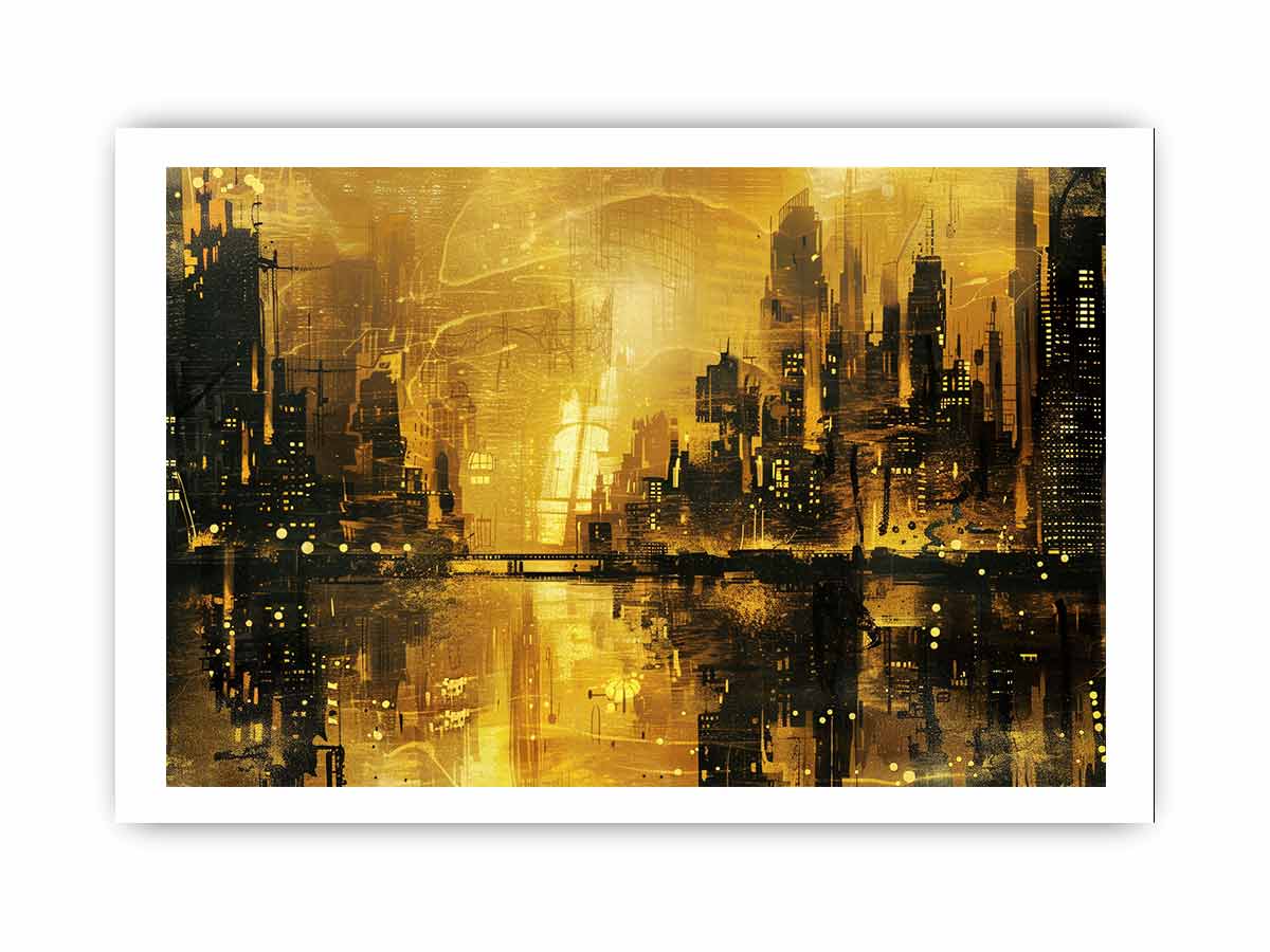 Gold Coast City Art Framed Print-3