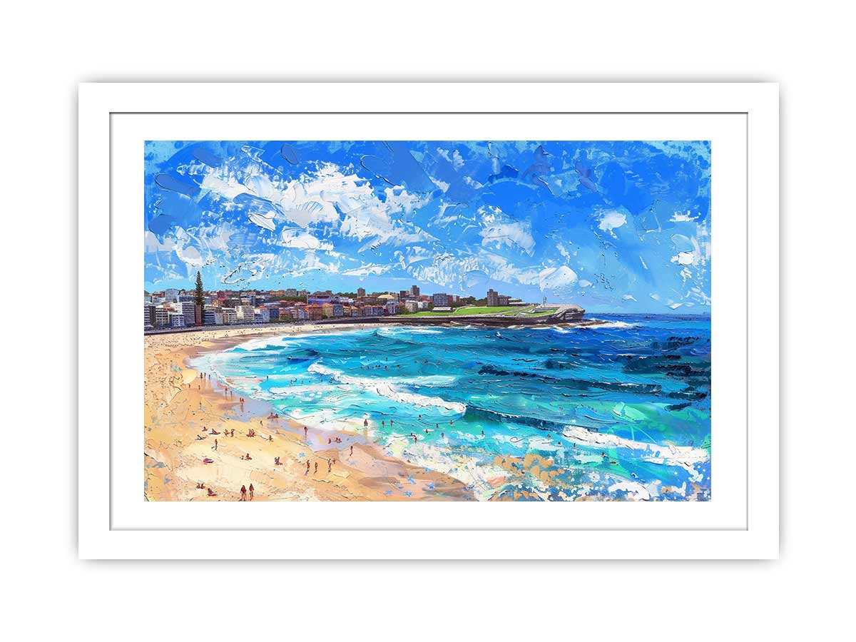 Bondi Beach Art Framed Print-1