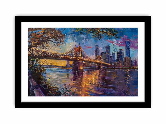 Storey Bridge Brisbane Art Framed Print-0