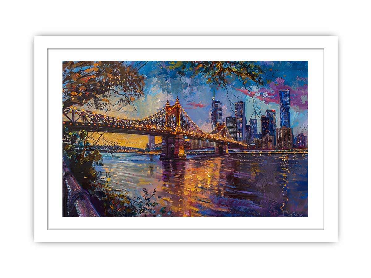 Storey Bridge Brisbane Art Framed Print-1