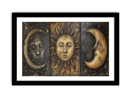 Sun Moon Framed Print Framed  print-0