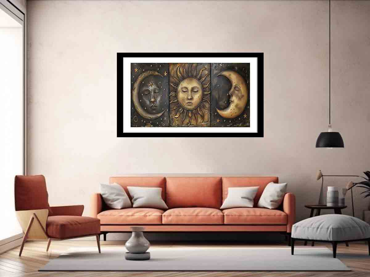 Sun Moon Framed Print Framed  print-4