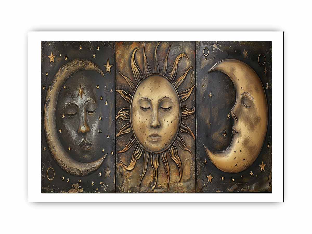 Sun Moon Framed Print Framed  print-3