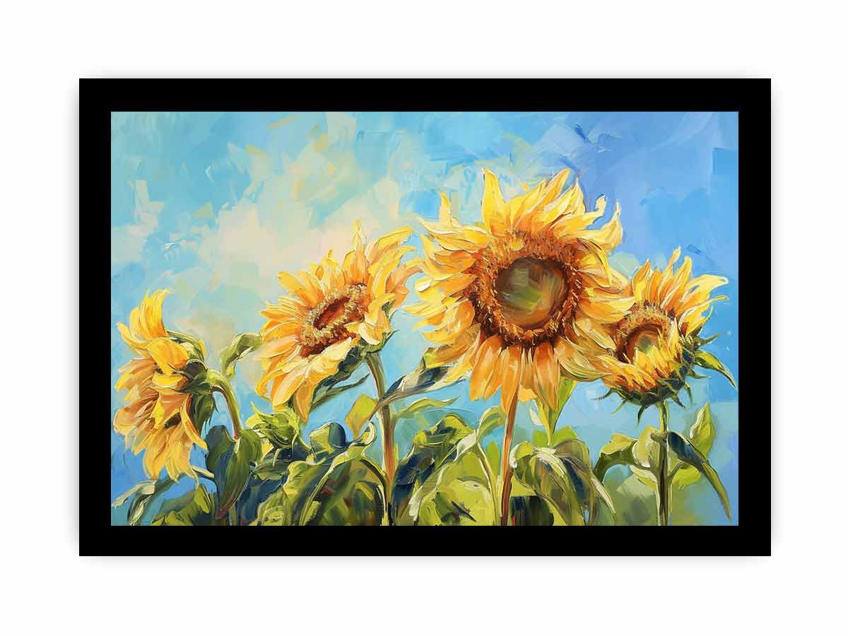 Summer Sunflowers Framed Print-2