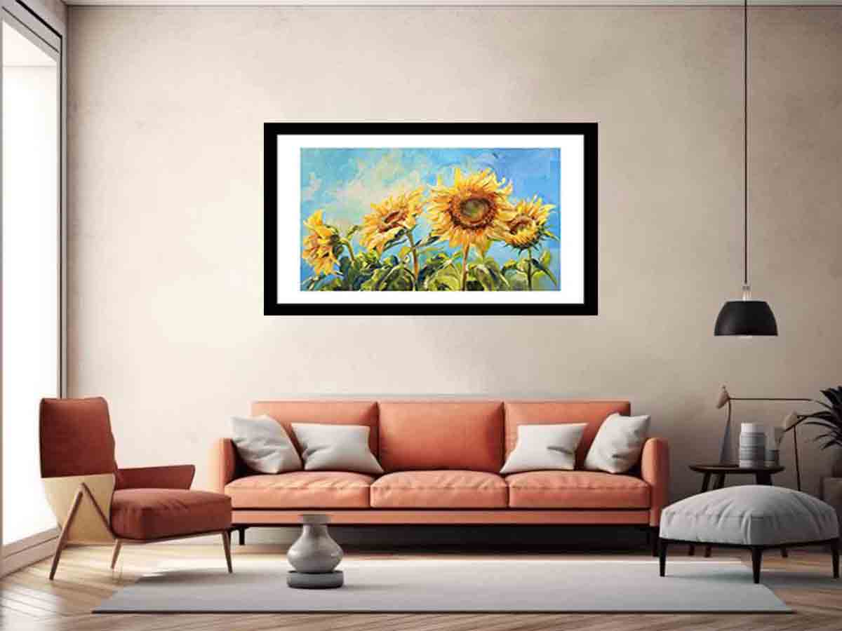 Summer Sunflowers Framed Print-4