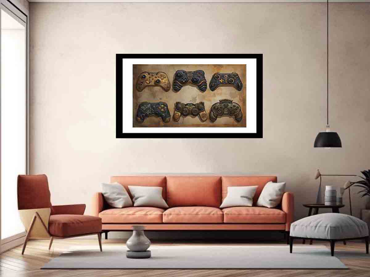 Video Game Controller  Framed Print-4