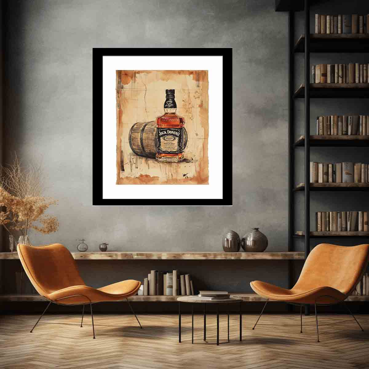 Vintage Whiskey Framed Print-4