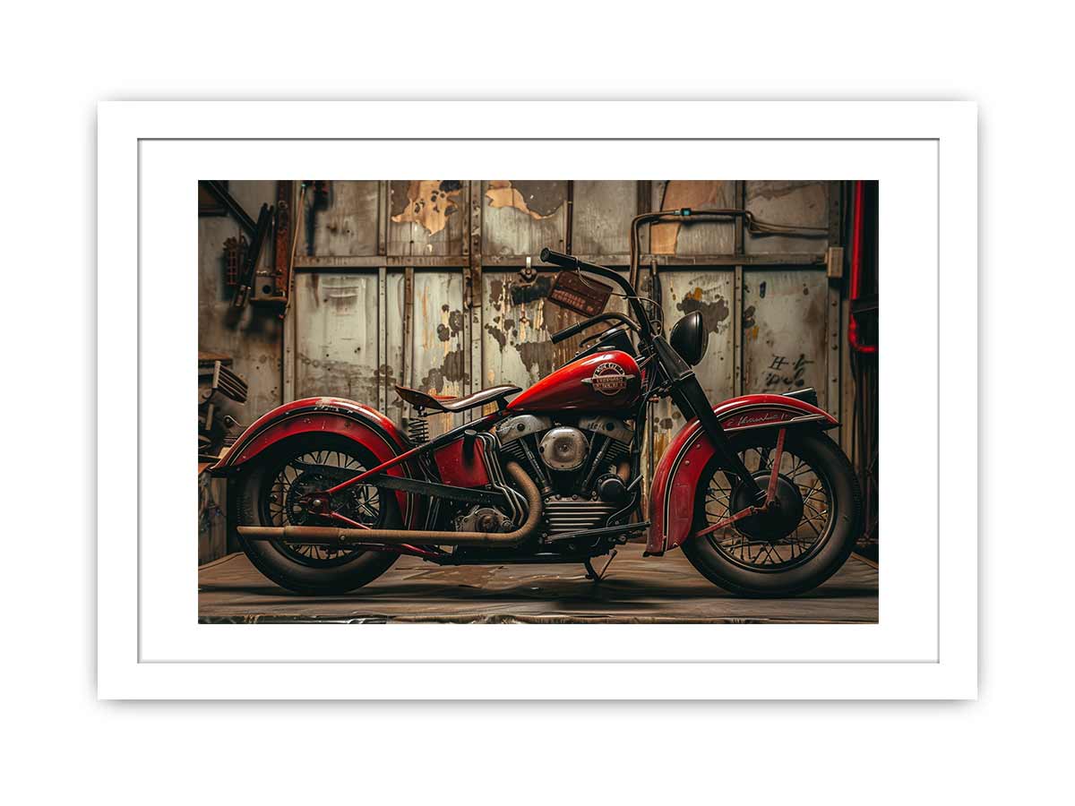 Vintage Bike Framed print-1