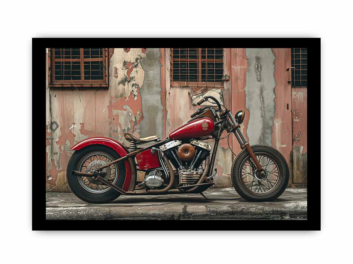 Vintage Bike Framed Print-2