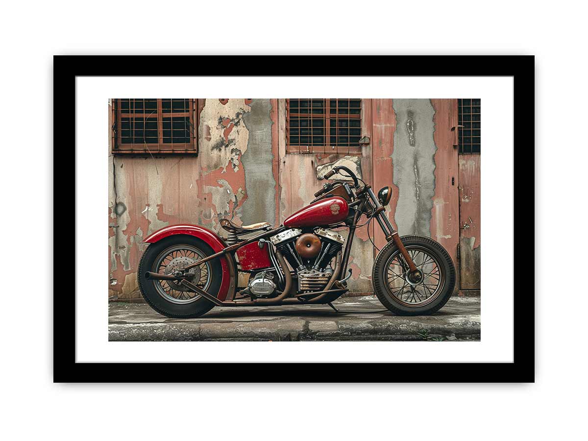 Vintage Bike Framed Print-0