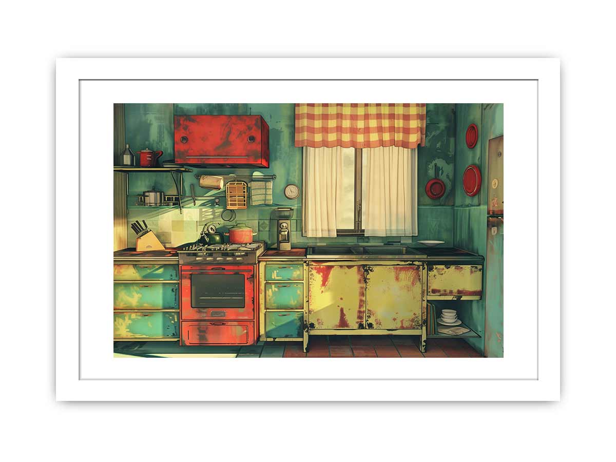 Vintage Kitchen Framed Print-1