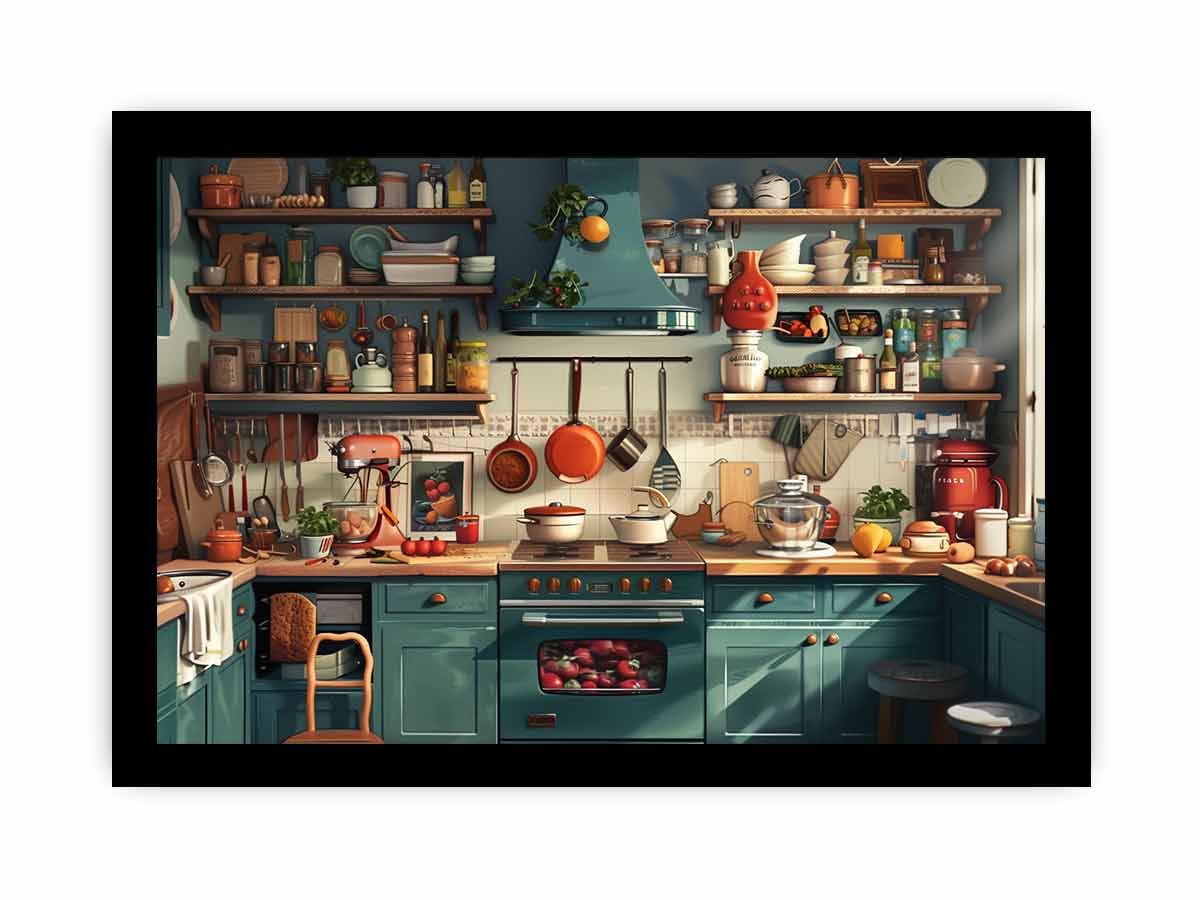 Kitchen Framed Framed Print-2