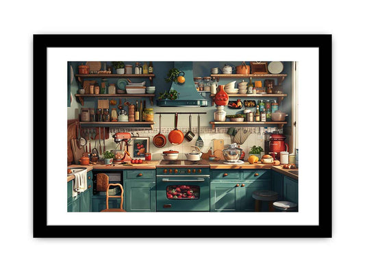 Kitchen Framed Framed Print-0