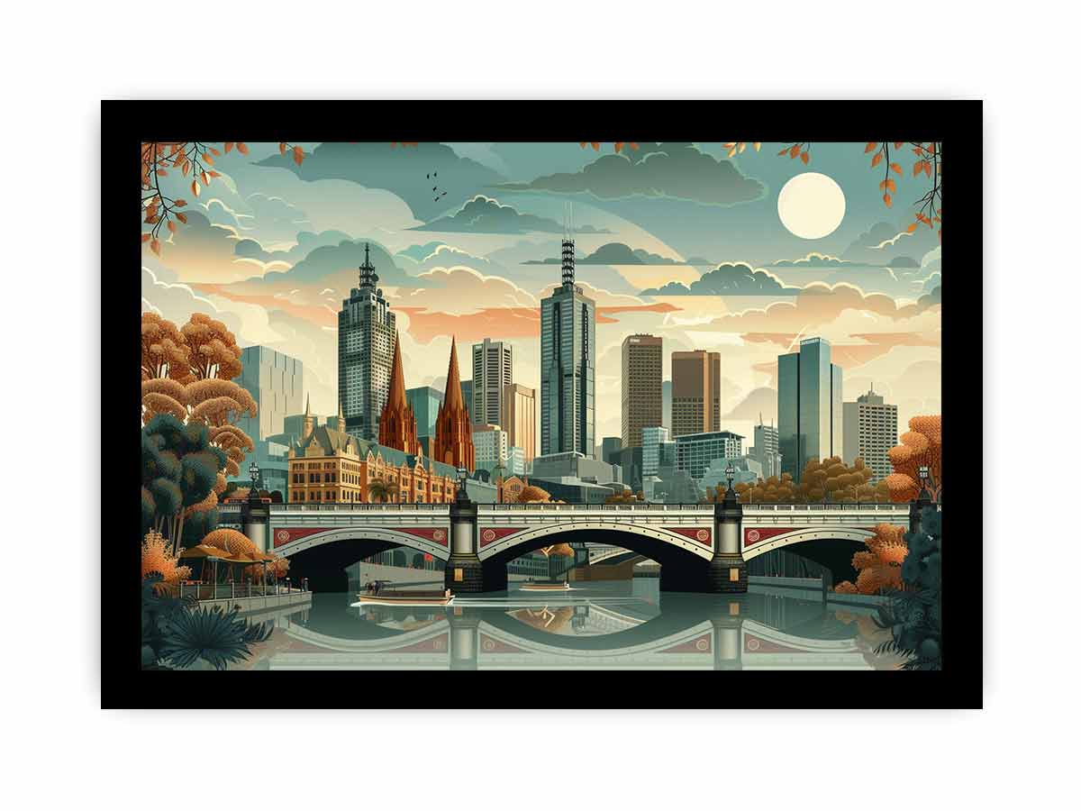 Melbourne Framed Print-2