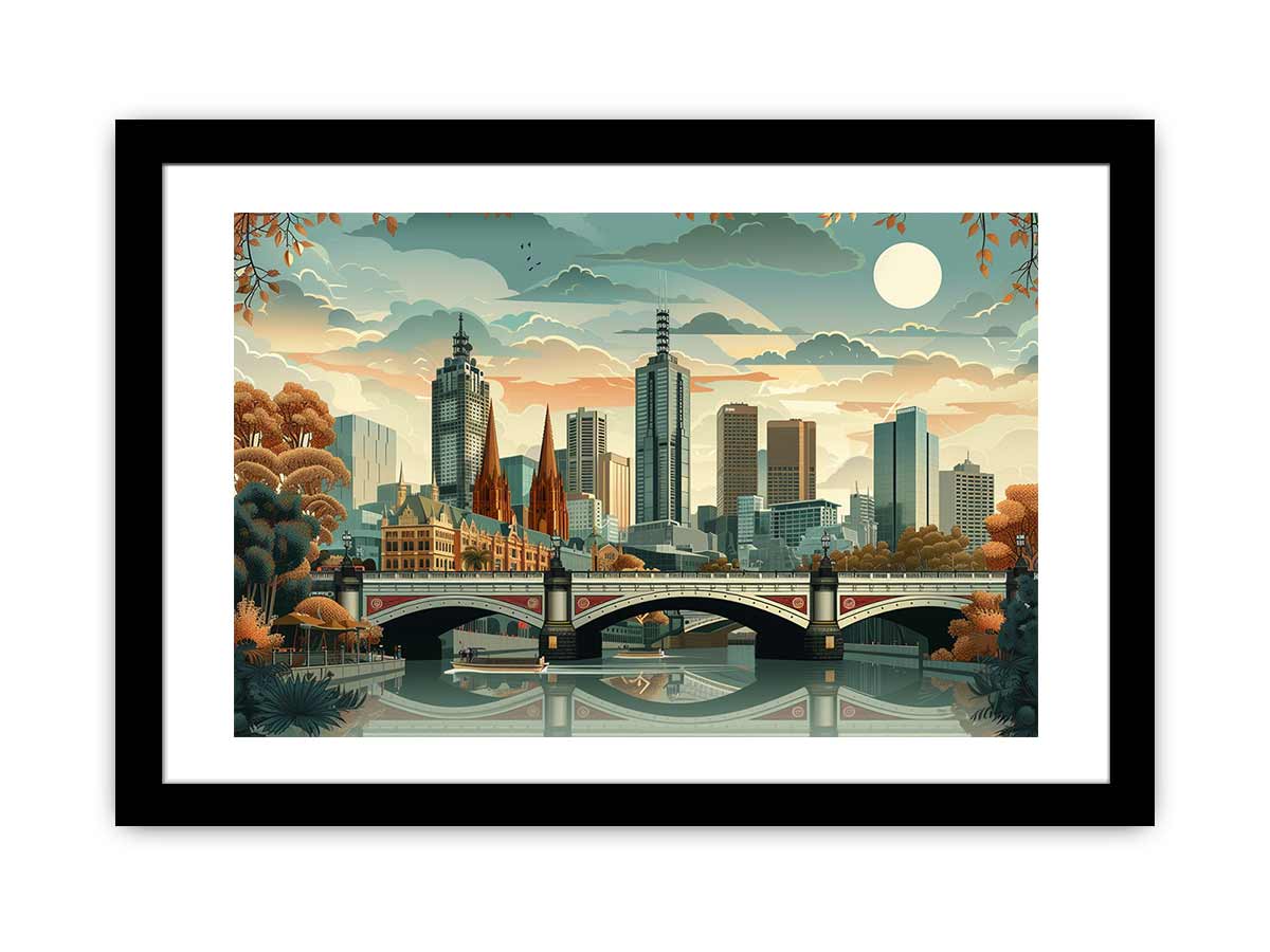 Melbourne Framed Print-0